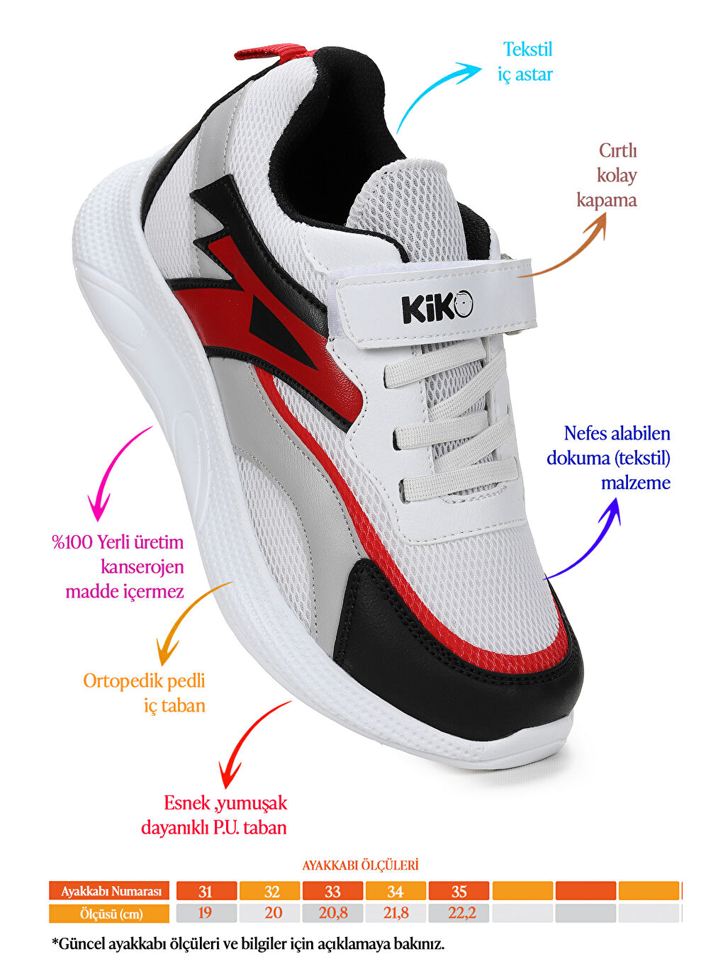 Siyah Cırtlı Fileli Erkek Çocuk Spor Ayakkabı 3010-1