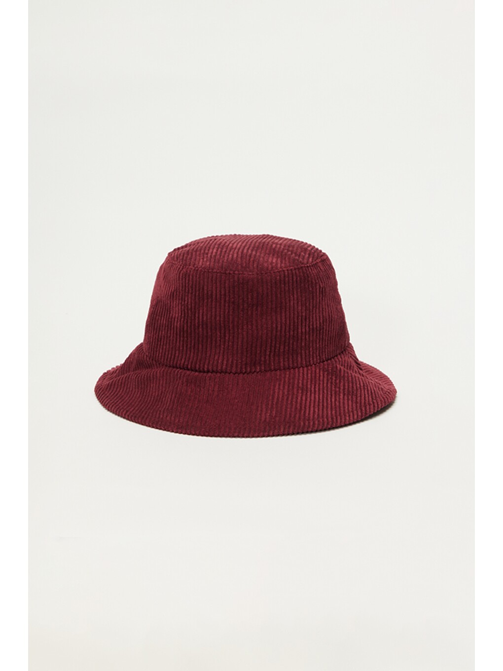 Bordo Kadın Bucket Şapka-1