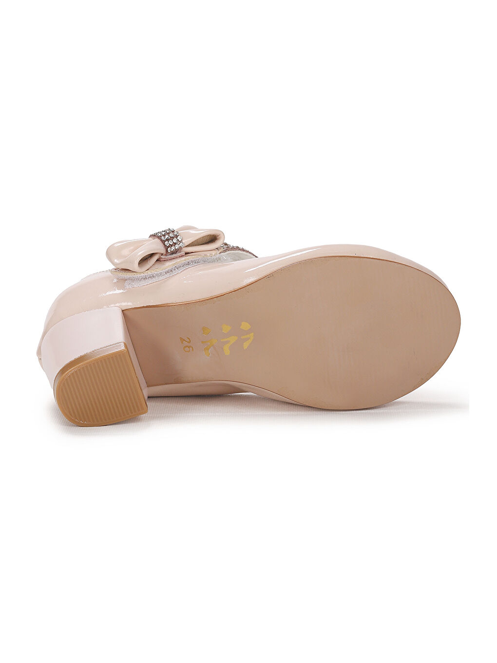 KİKO Pembe Aisha Rugan Günlük Kız Çocuk 4 Cm Topuklu Abiye Ayakkabı - 4