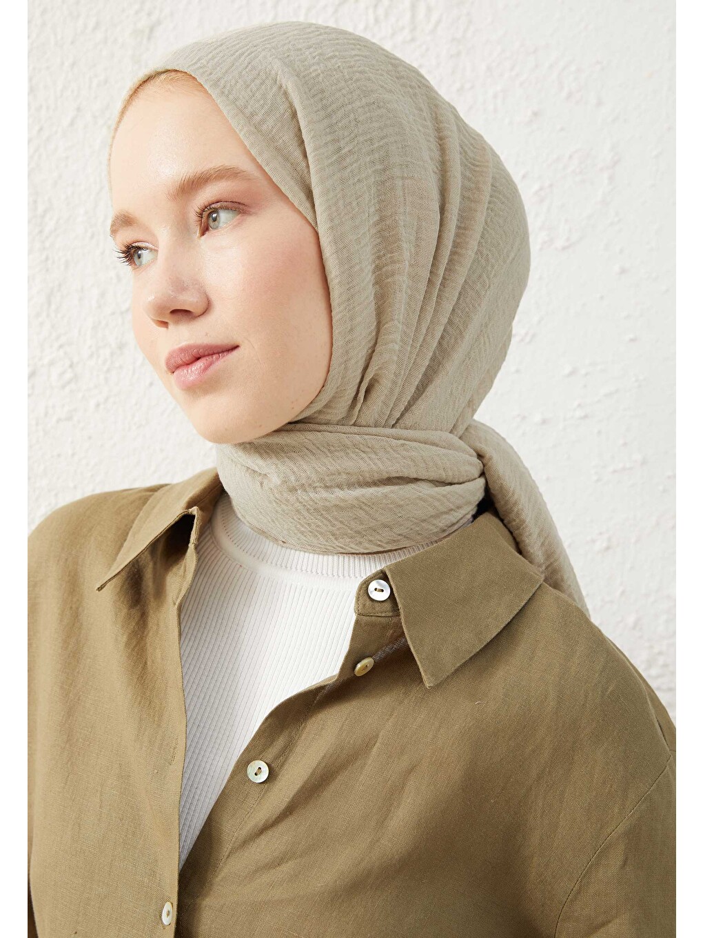 Bürümcük Şal Naturel Bej-4
