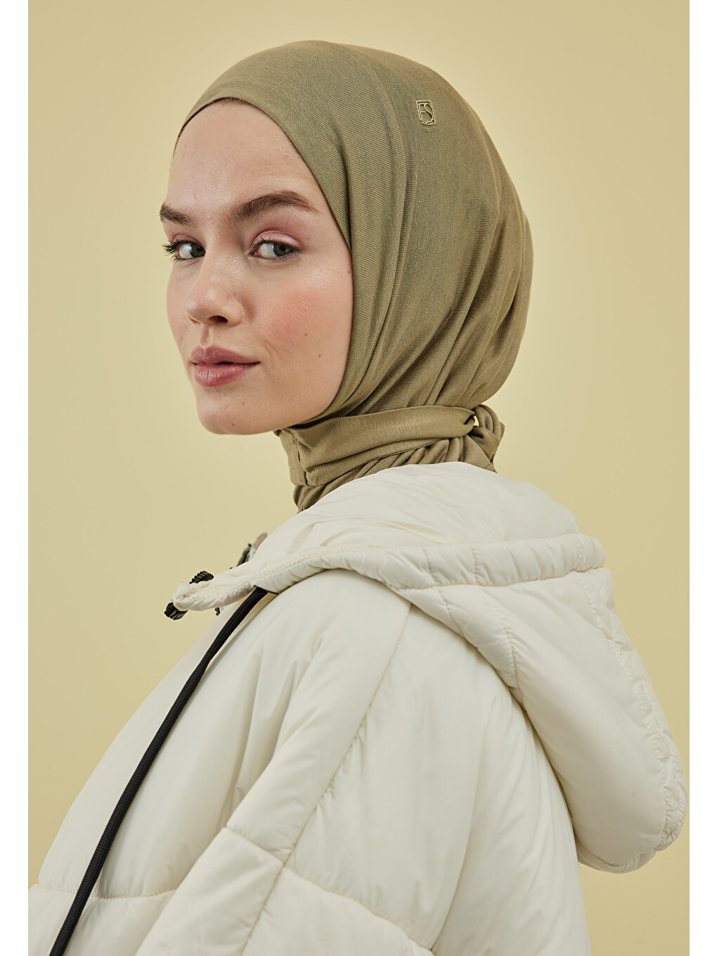 Yeşil Athletic Hijab Açık Çağla-3