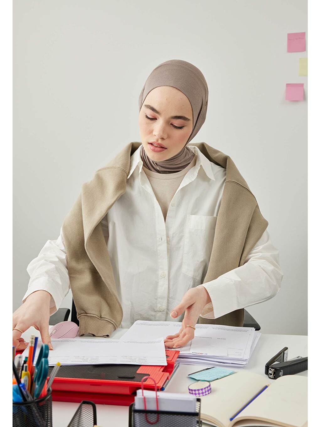 Gri Athletic Hijab Kül-2