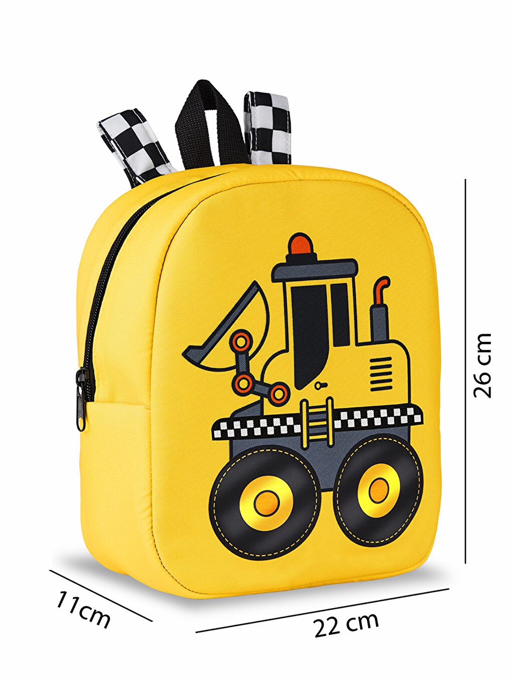 Sarı Buldozer Erkek Çocuk Okul Sırt Çantası-4