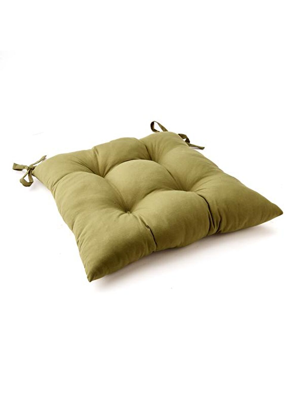 Soft Carre Sandalye Minderi - Haki - 40x40 cm-3