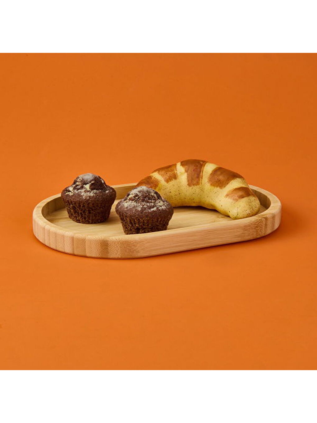 Bambu Oval Sunumluk - Açık Kahverengi - 25x5 cm-2