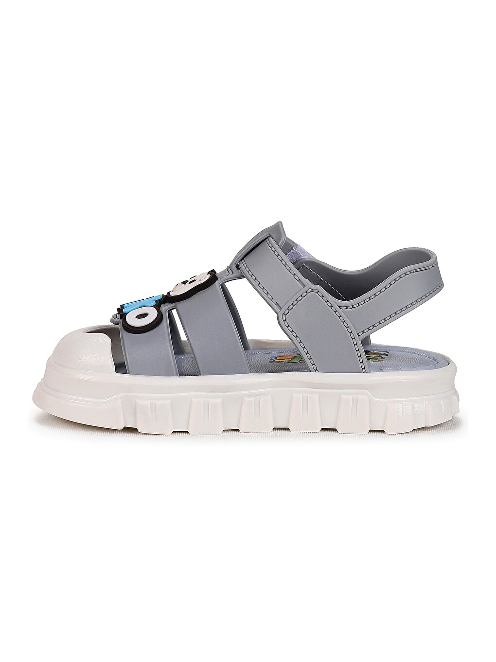 Gri Jack Hafif Taban Erkek Çocuk Sandalet (1 Numara Büyük Alınız)-5