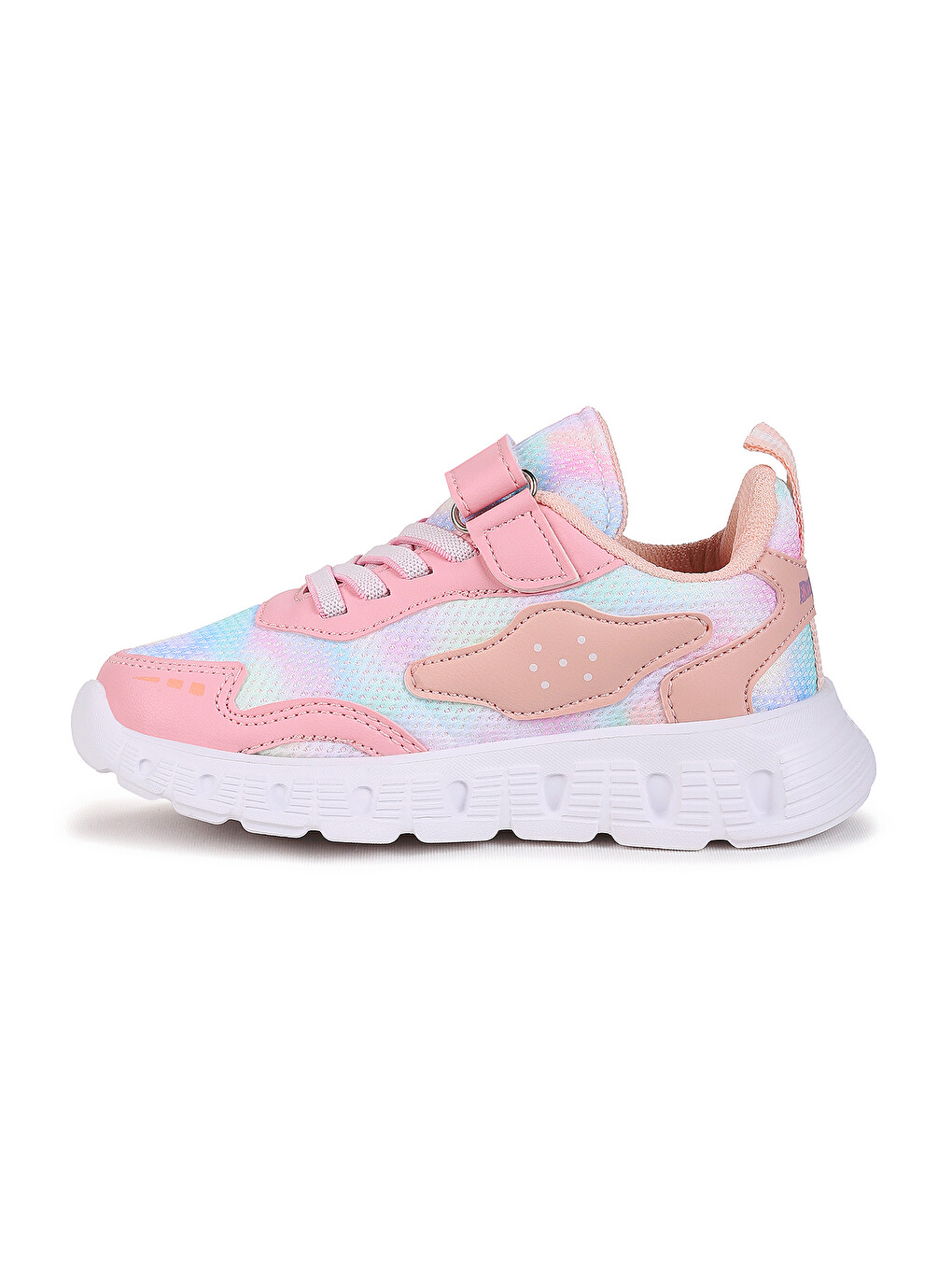 Pembe Nebula Işıklı Cırtlı Kız Çocuk Spor Ayakkabı-5