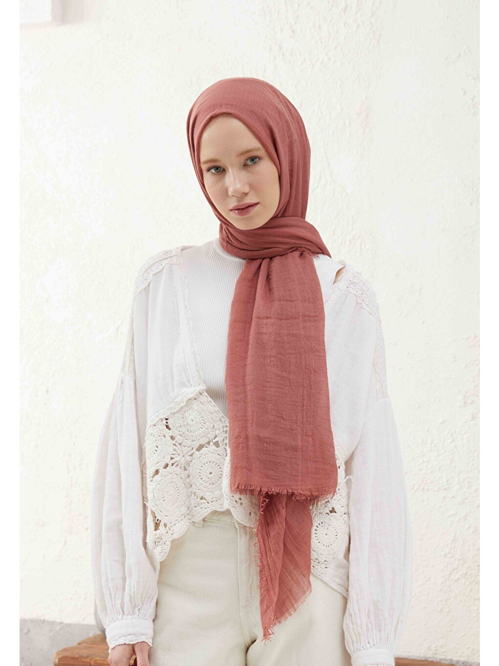 Bürümcük Şal Gül Pembe-5