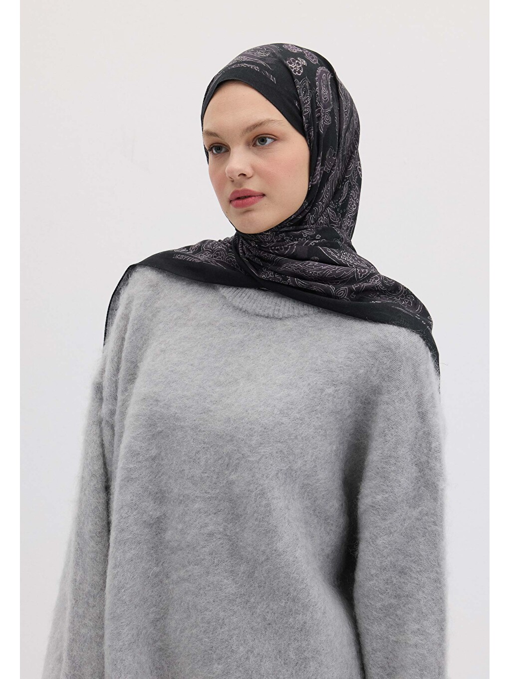Freda Desen Şal Mor-1