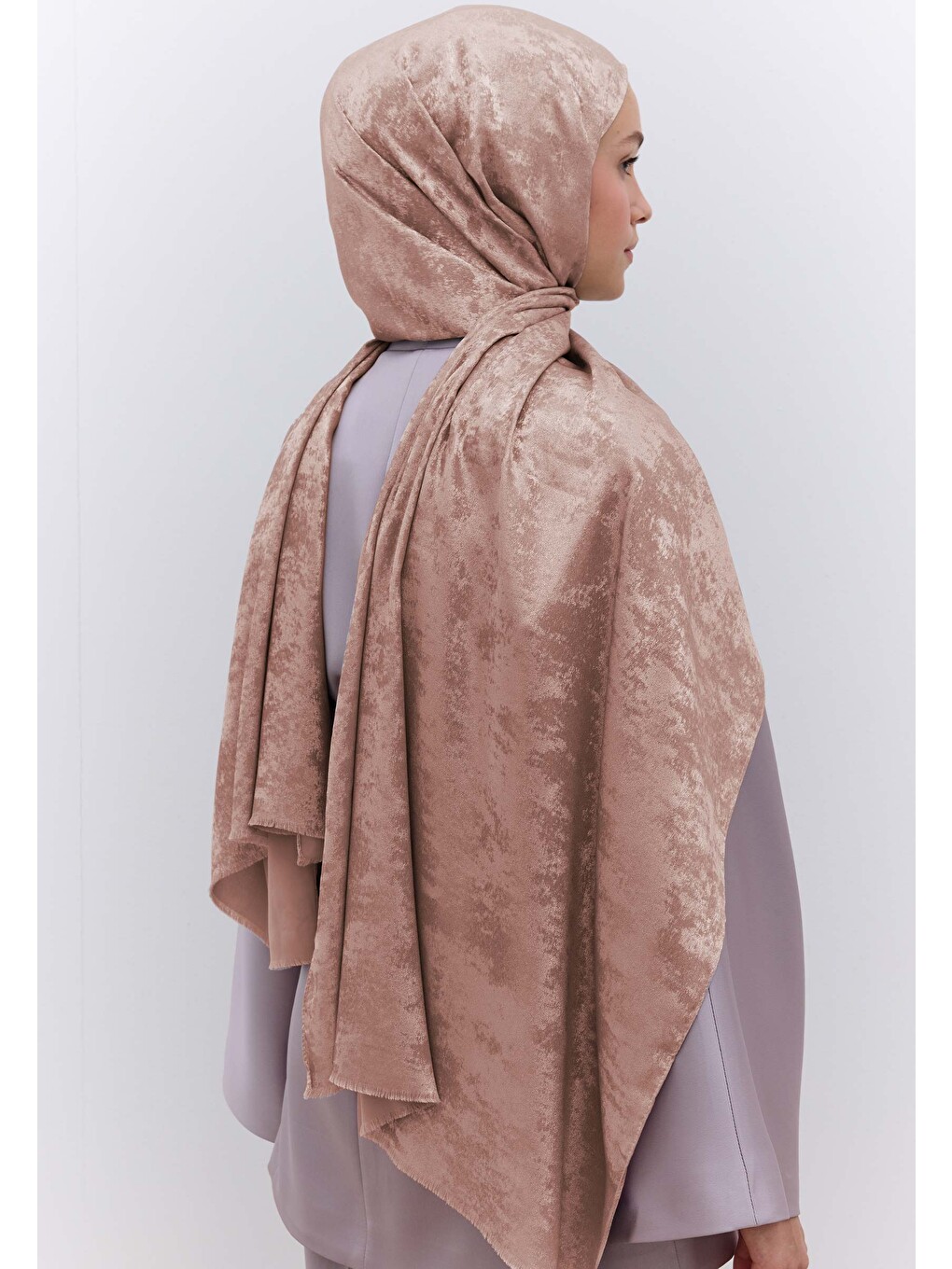 Pembe Luxury Shine Şal Gülkurusu-1