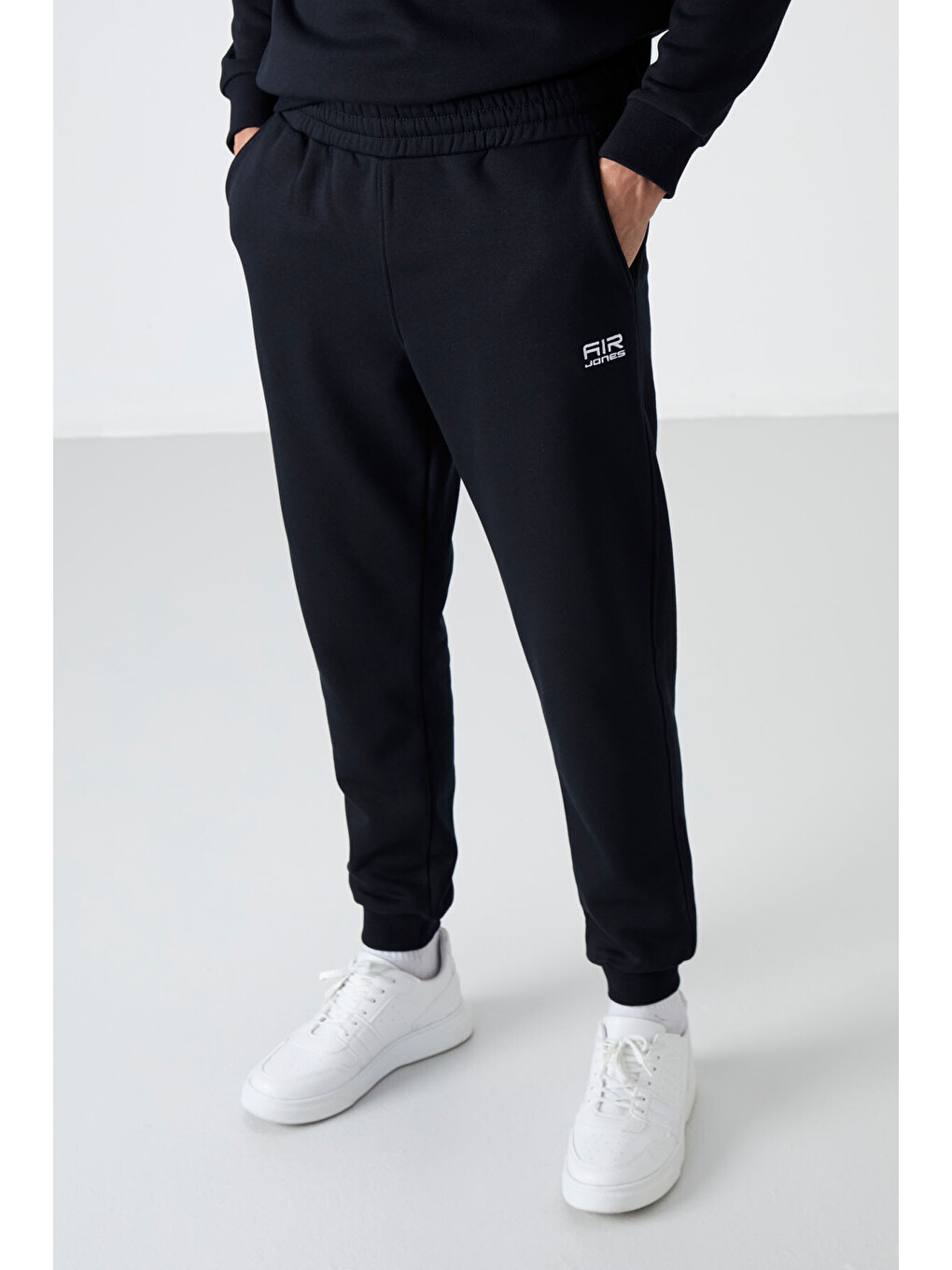 Andy Lacivert Rahat Kalıp Şardonlu Jogger Erkek Eşofman Takım - 85190-4