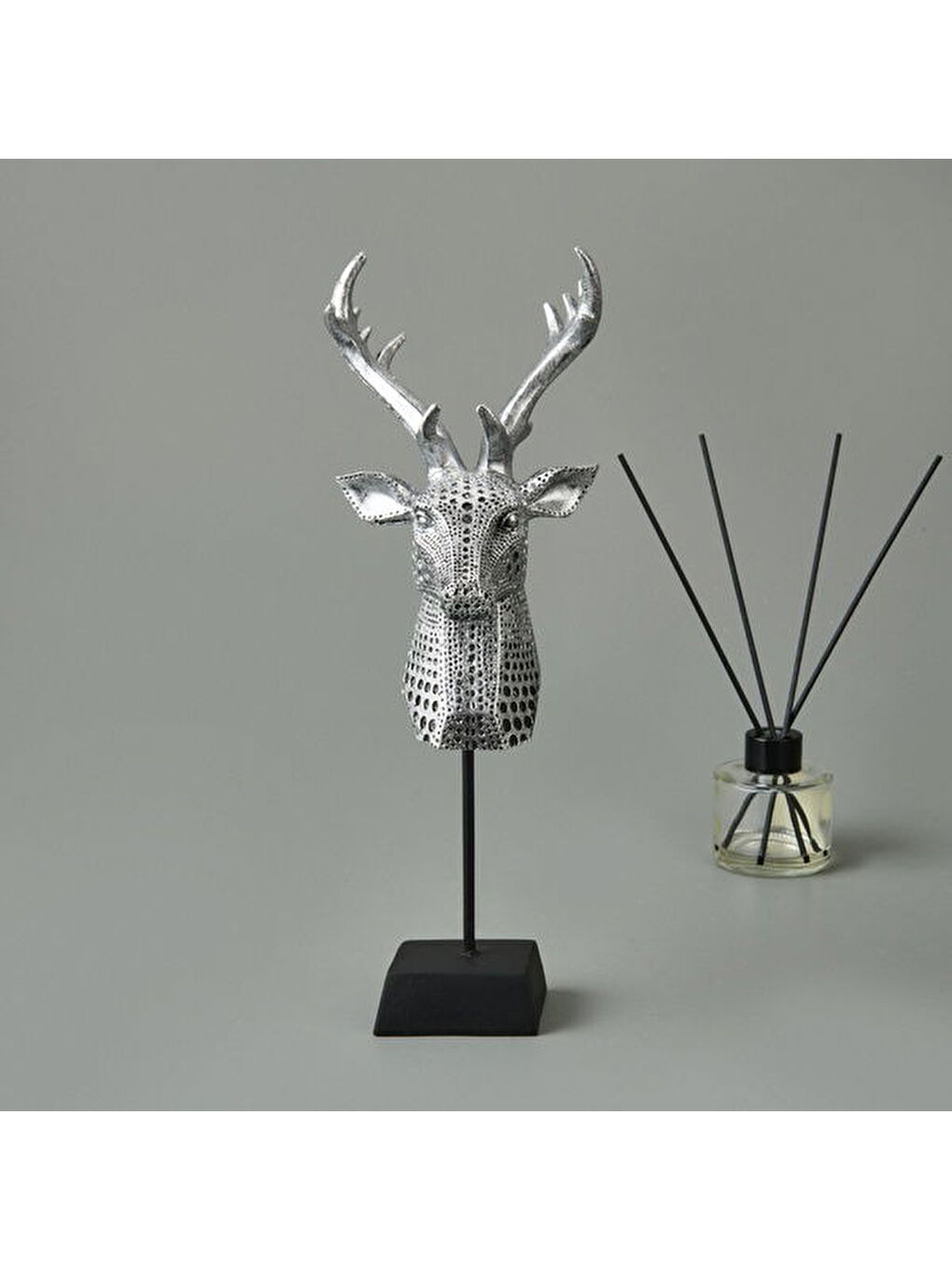 Gri Deco Ciervo Dekor - Gümüş - 29 cm-1