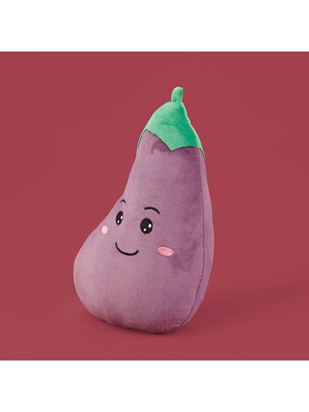 Soft Patlıcan Figürlü Yastık - Mor - 25 cm-2