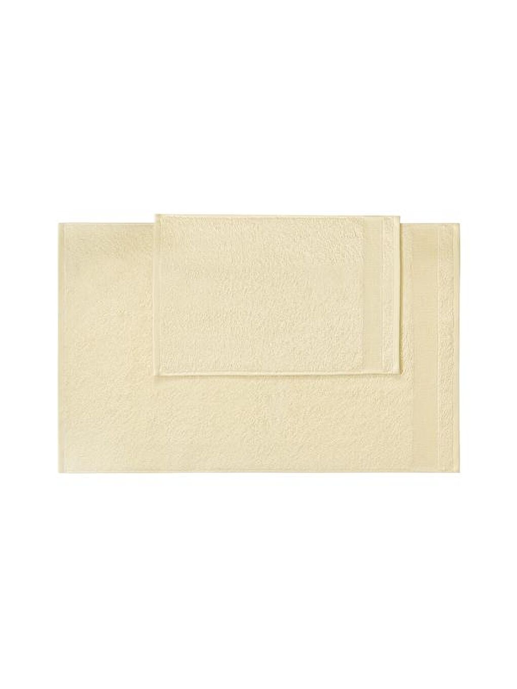 2'li Havlu Seti - Bej - 50x80 cm + 30x50 cm-4