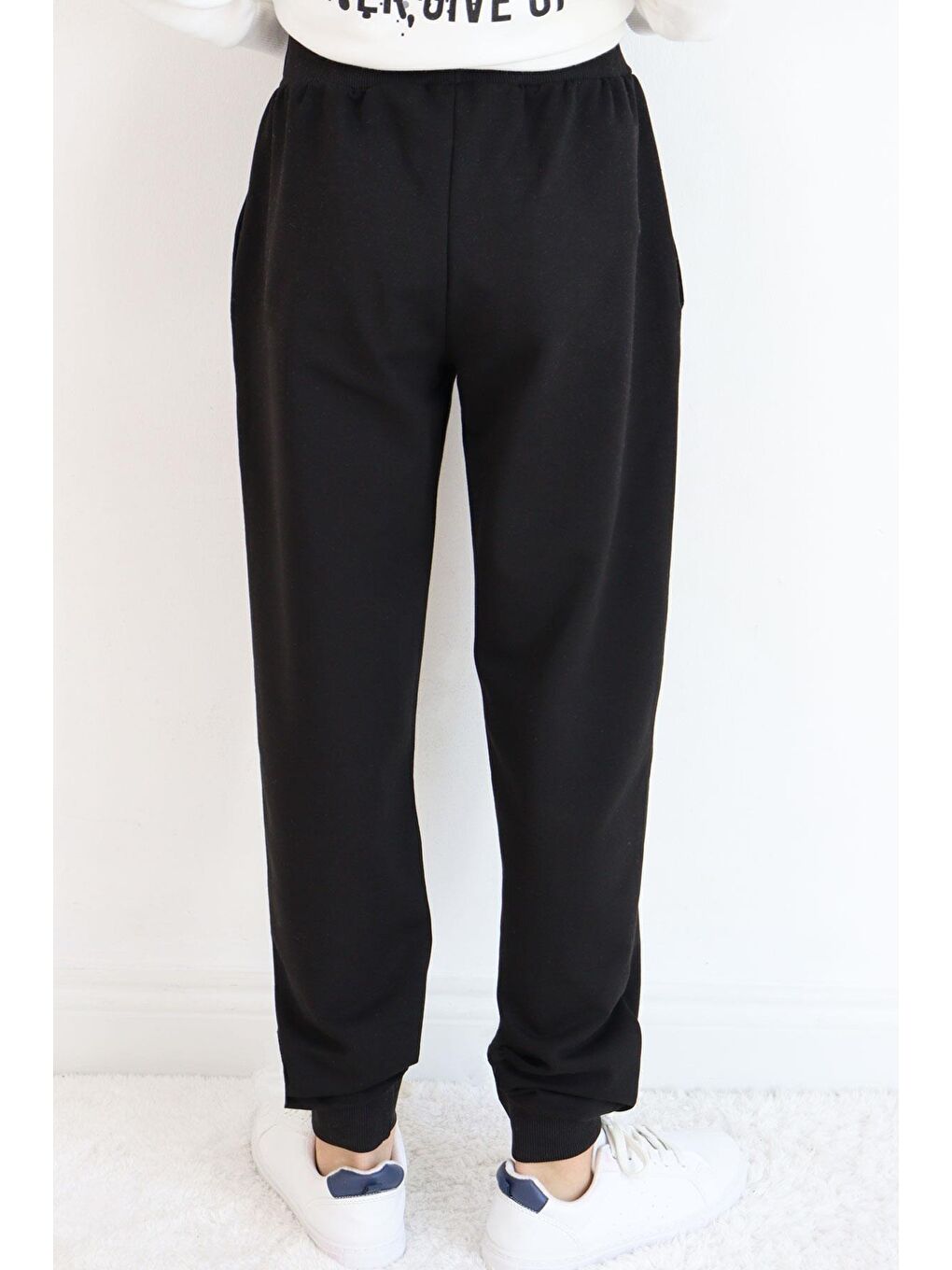 Erkek Çocuk Alt Yazı Baskılı Cepli Siyah (9-11 Yaş)-4