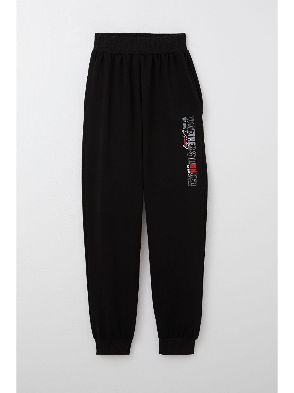 Erkek Çocuk Alt Yazı Baskılı Cepli Siyah (9-11 Yaş)-5