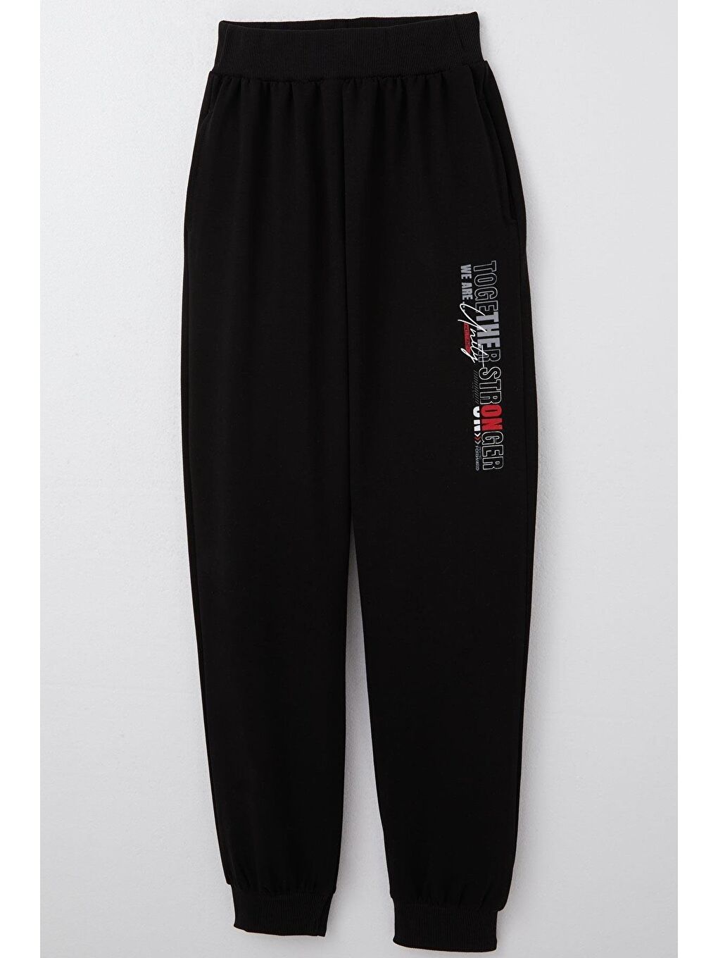 Erkek Çocuk Alt Yazı Baskılı Cepli Siyah (9-11 Yaş)-7