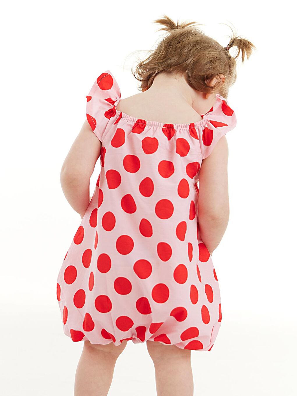 Pembe Tavşan Kız Bebek Poplin Yazlık Tulum-1