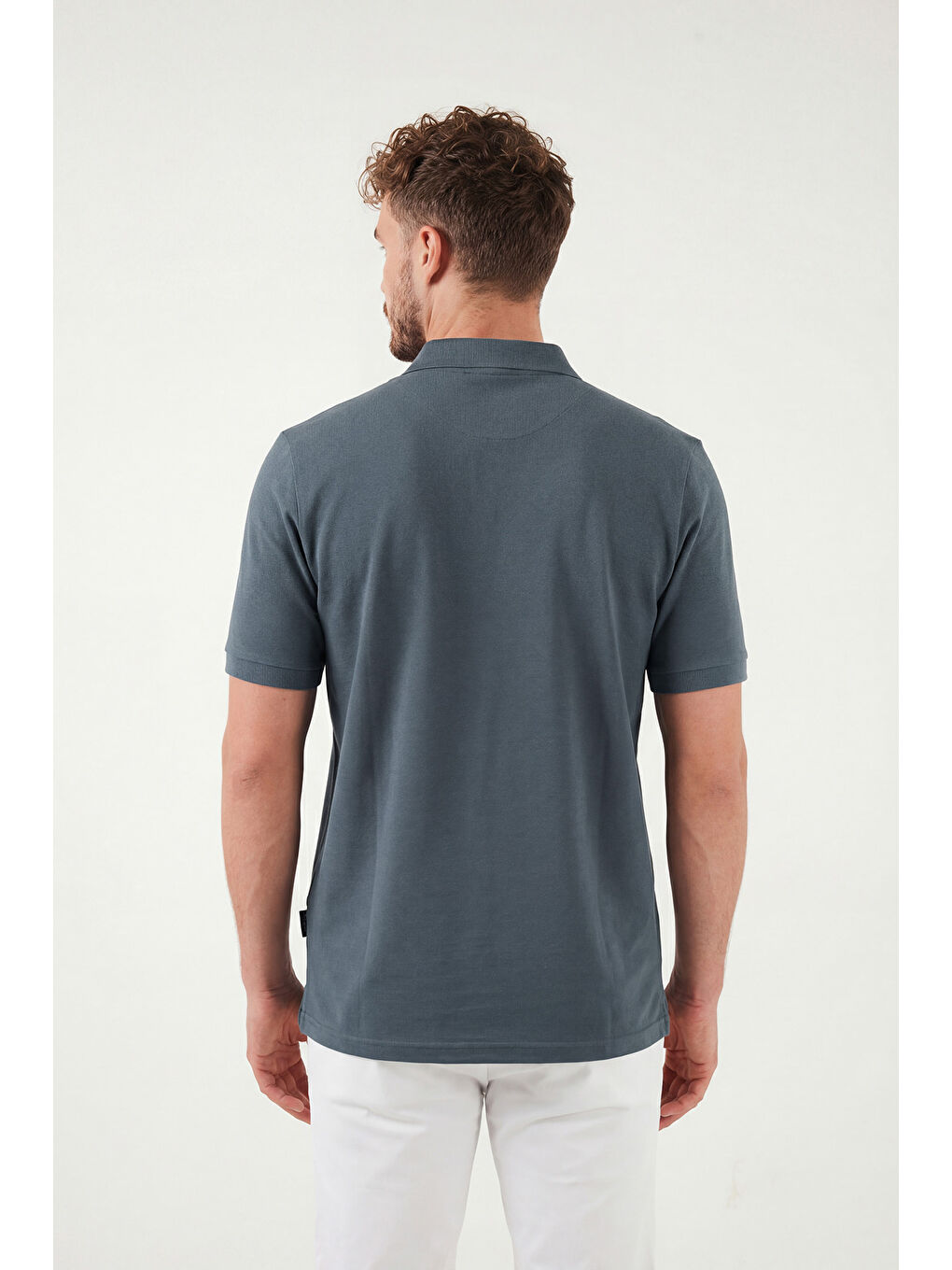 Petrol %100 Pamuk Regular Fit Düğmeli Polo Yaka Tişört 5902127-6