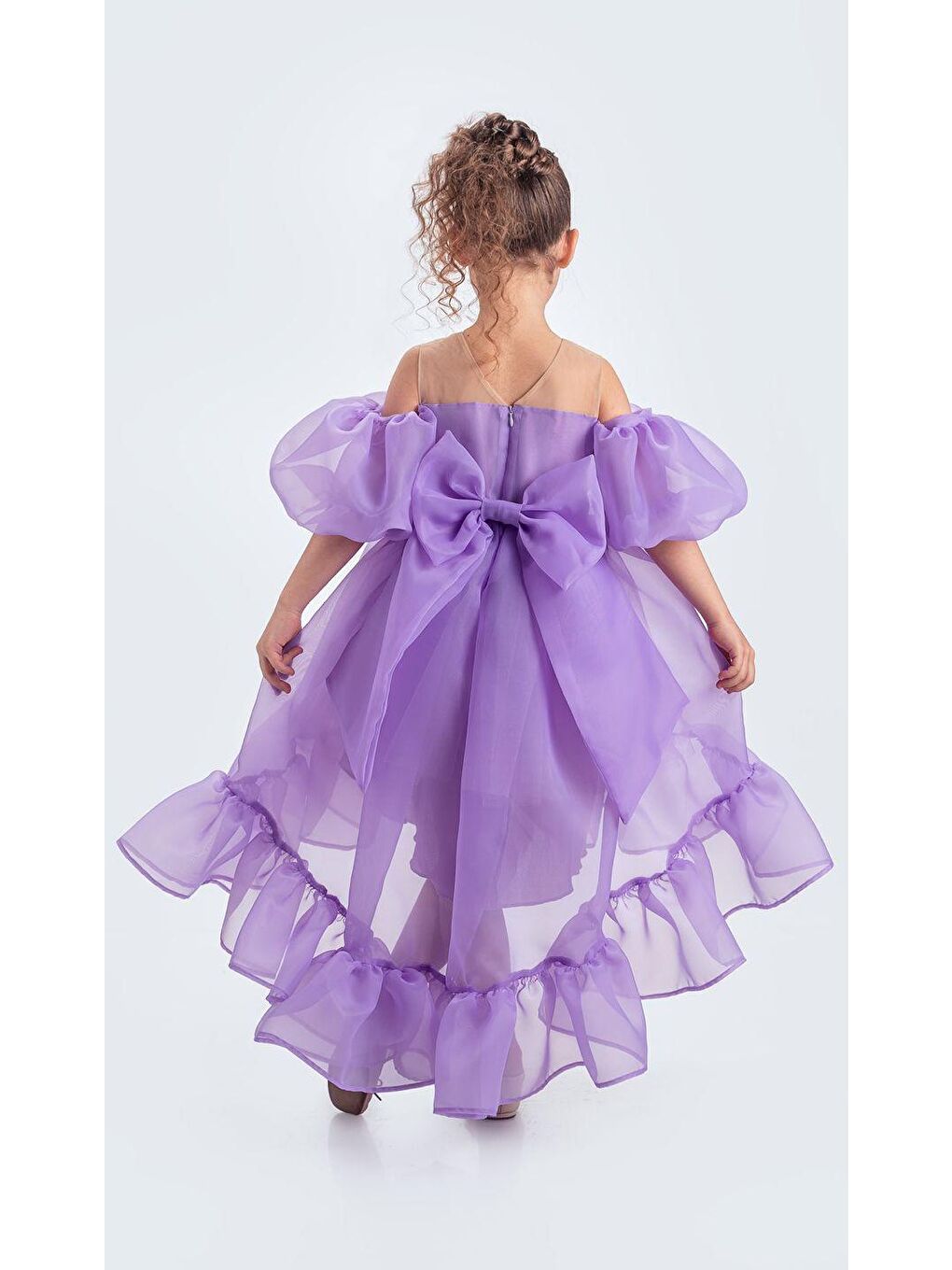 Lila Arisvi Kız Çocuk Abiye M00738-5