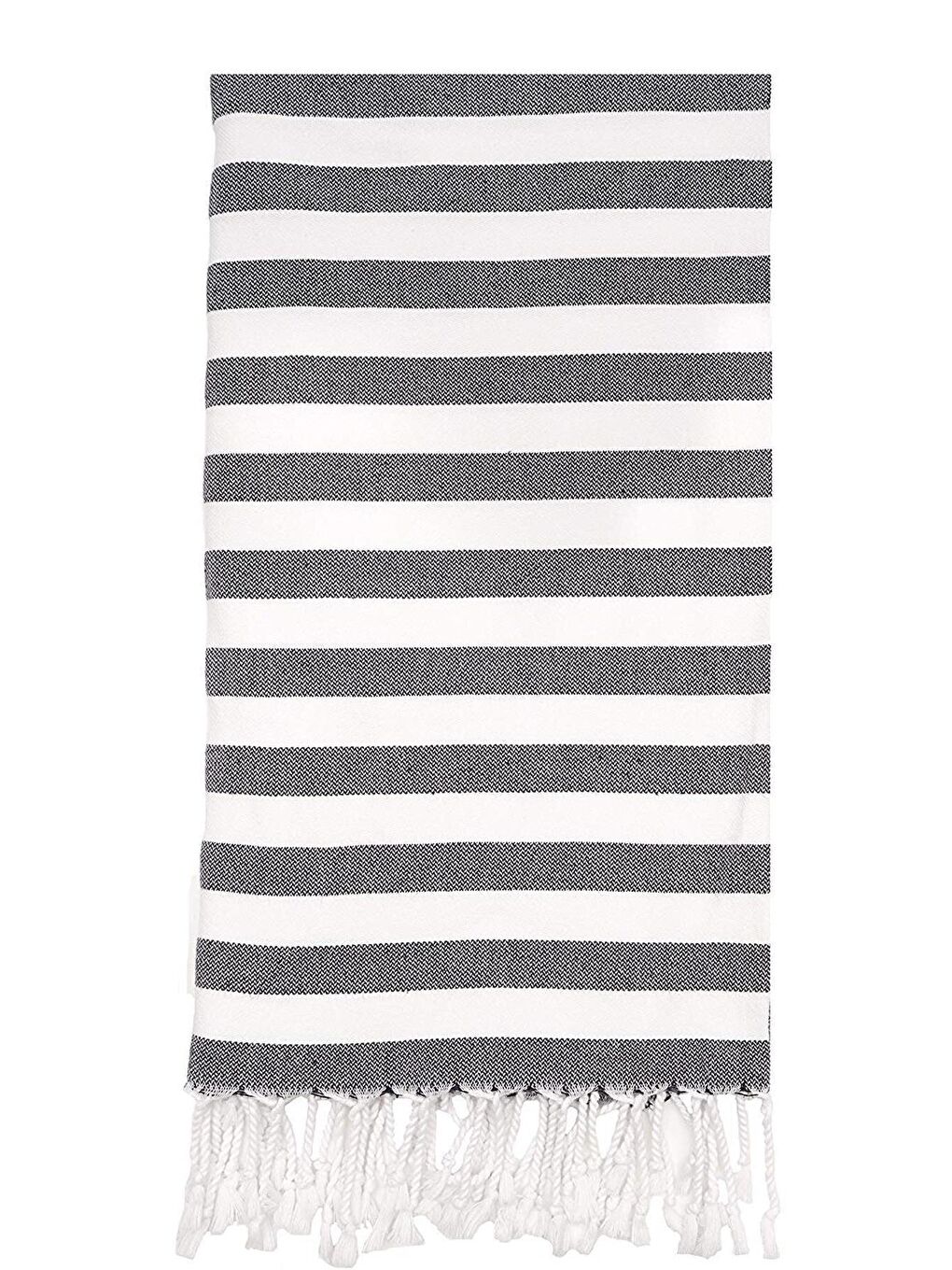 Zeynep Tekstil Antrasit Stripe 75x150 cm Ultra Soft Plaj Havlusu - 4