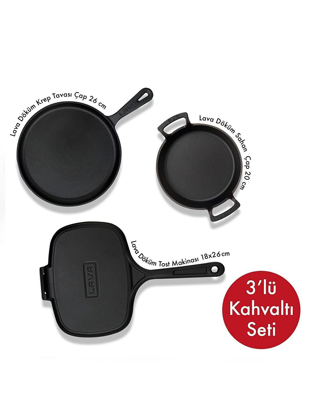 Siyah Kahvaltı Seti