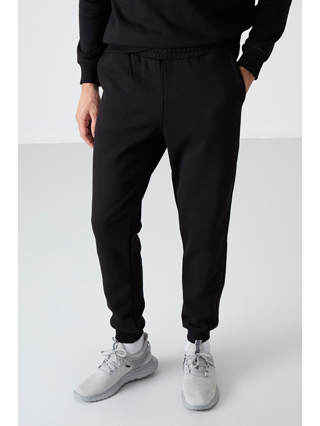 Andy Siyah Rahat Kalıp Şardonlu Jogger Erkek Eşofman Takım - 85190-2