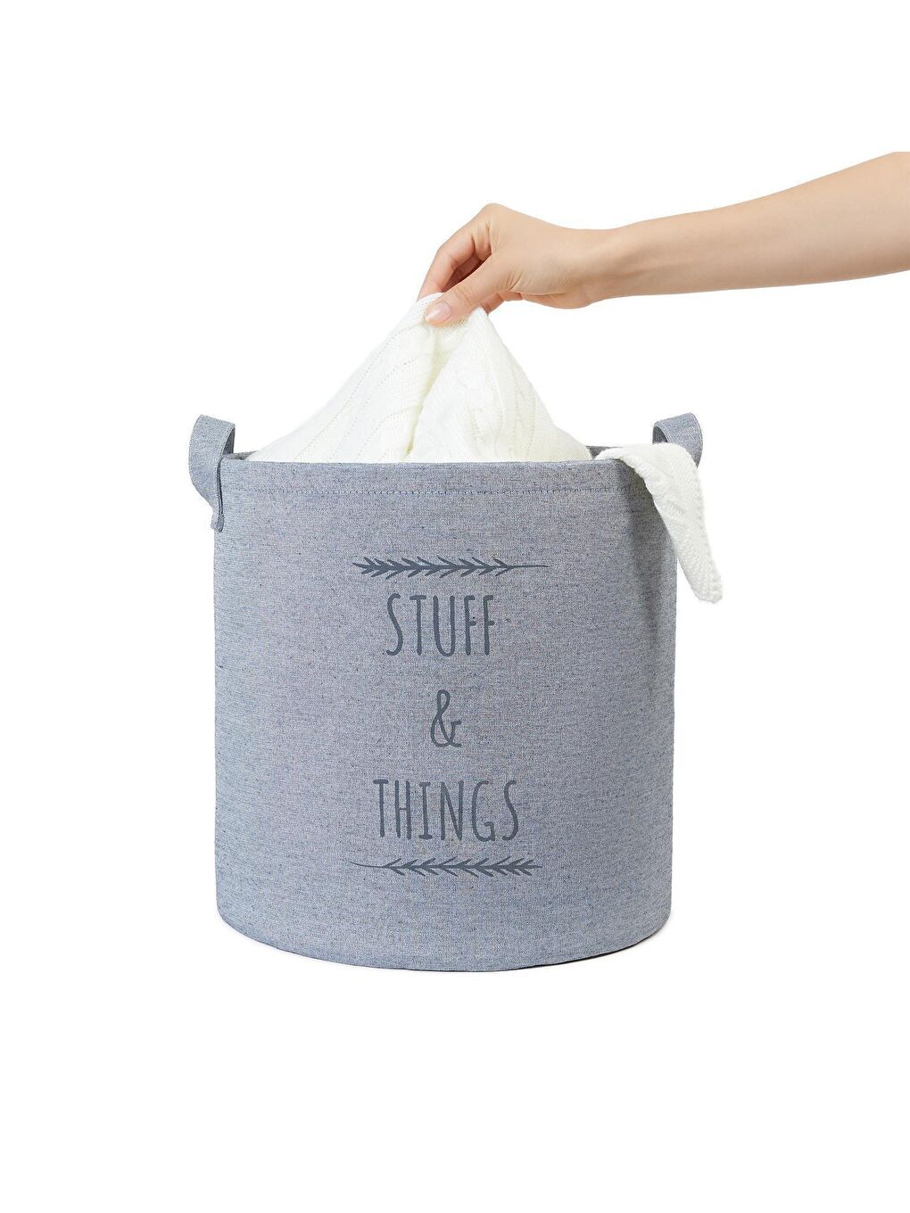 Ocean Home Textile Gri Renk Stuff & Things Sepet 30 x 31 cm - 3