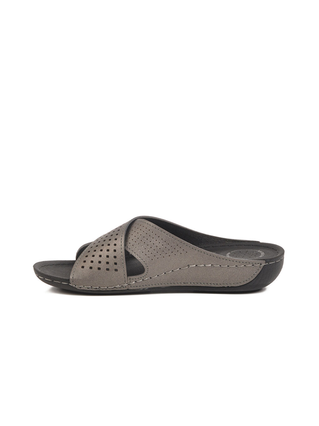 Gri Platin Anatomik Kadın Günlük Terlik 16.004-1