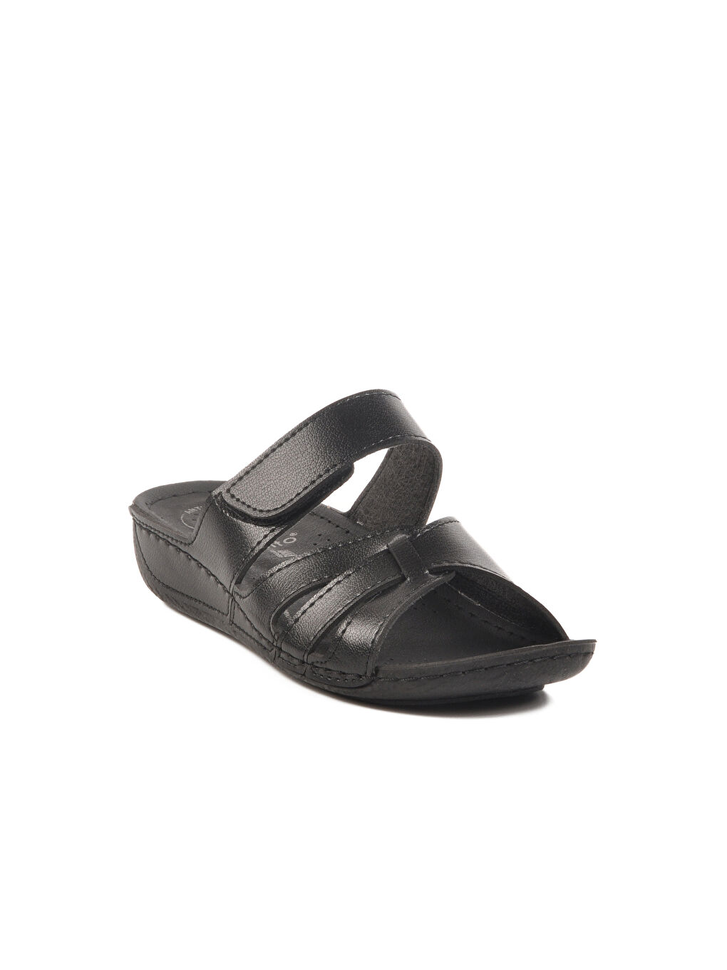 Siyah Cırtlı Anatomik Kadın Terlik 16.058 Z-2