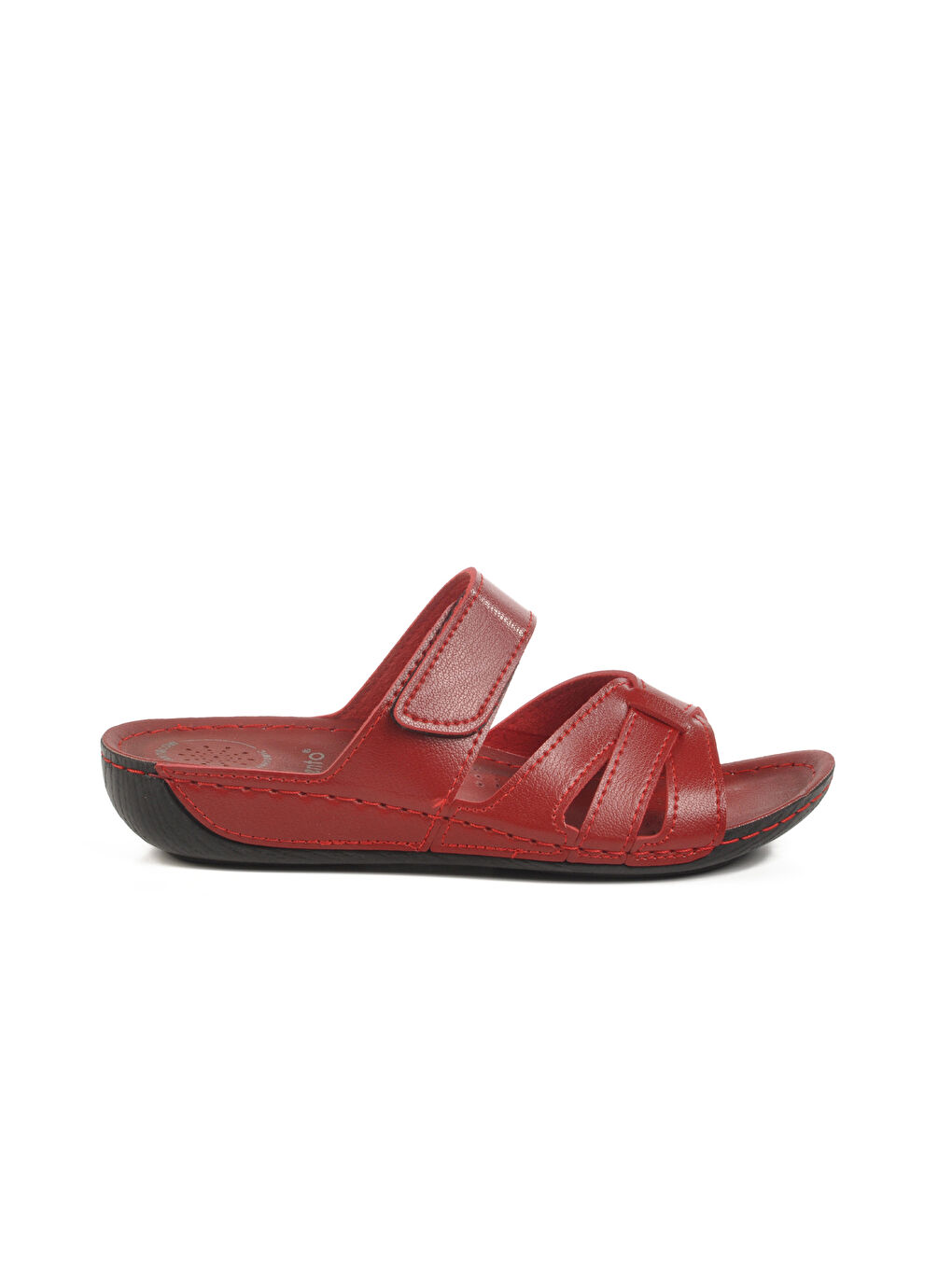 Kırmızı Cırtlı Anatomik Kadın Terlik 16.058 Z