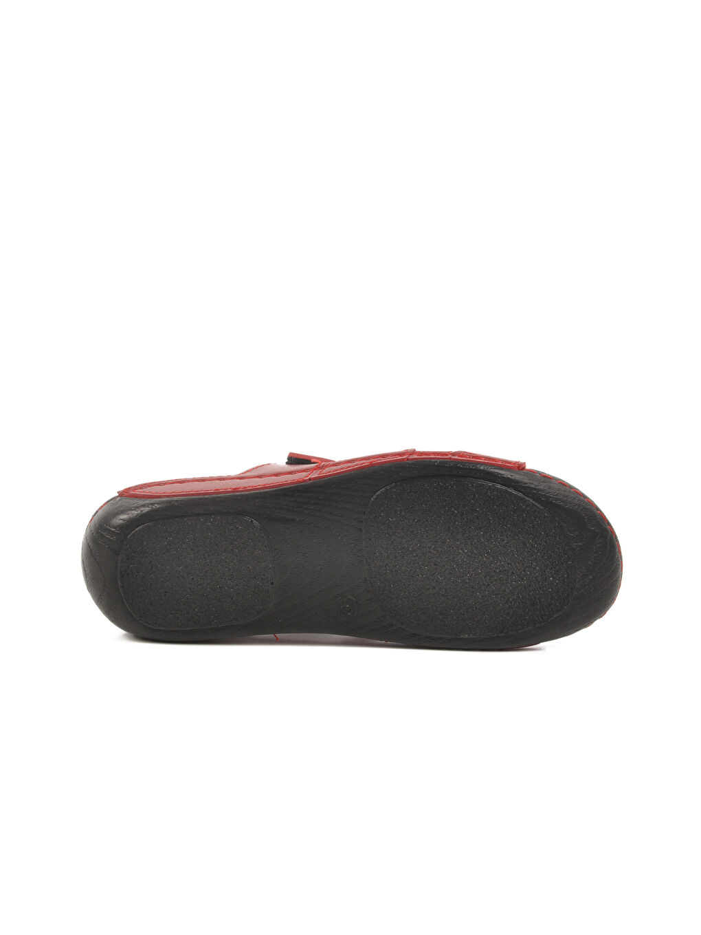 Kırmızı Cırtlı Anatomik Kadın Terlik 16.058 Z-3