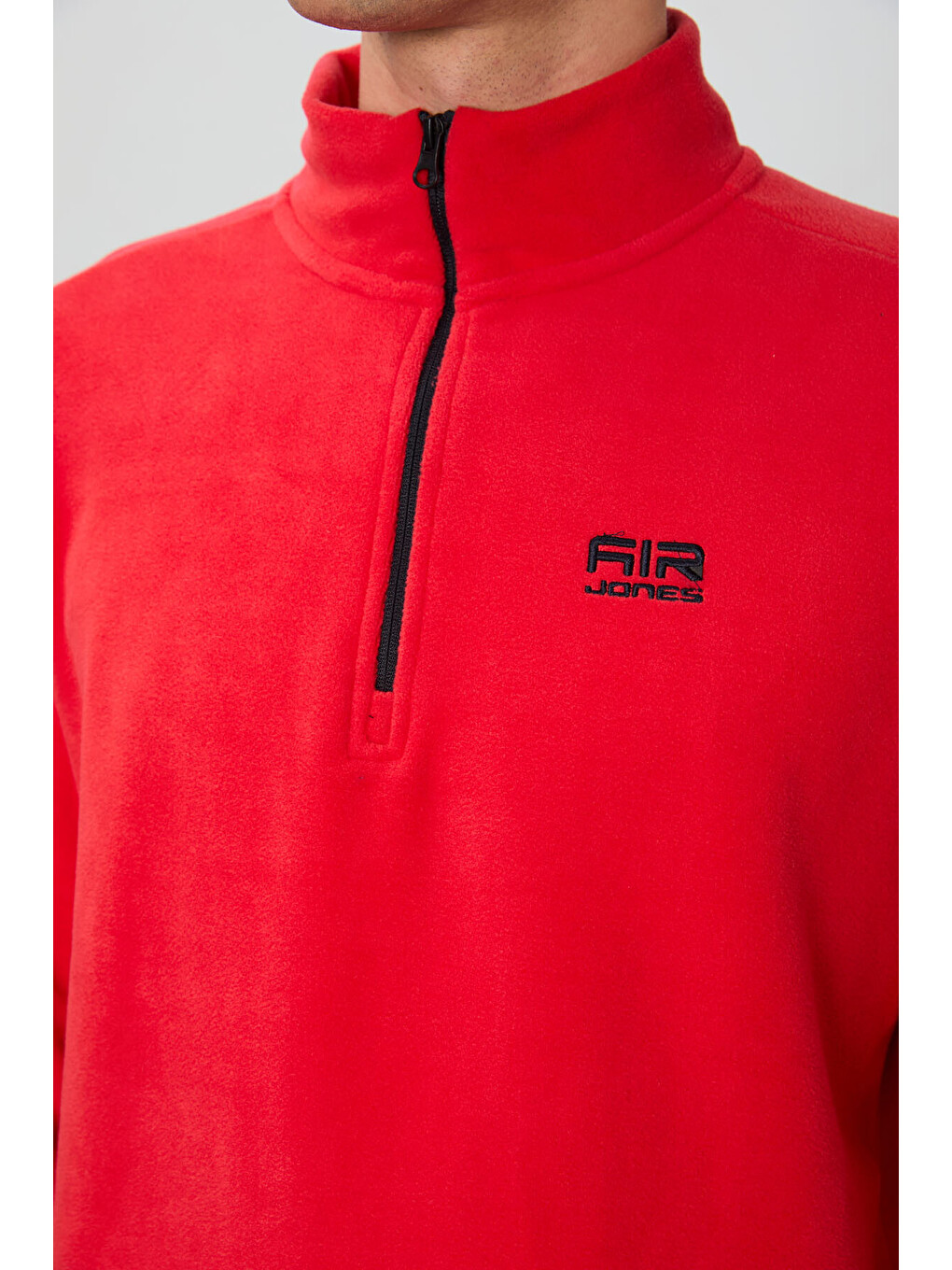 Kırmızı River Fiesta Dik Yaka Erkek Polar Sweatshirt - 88310-2