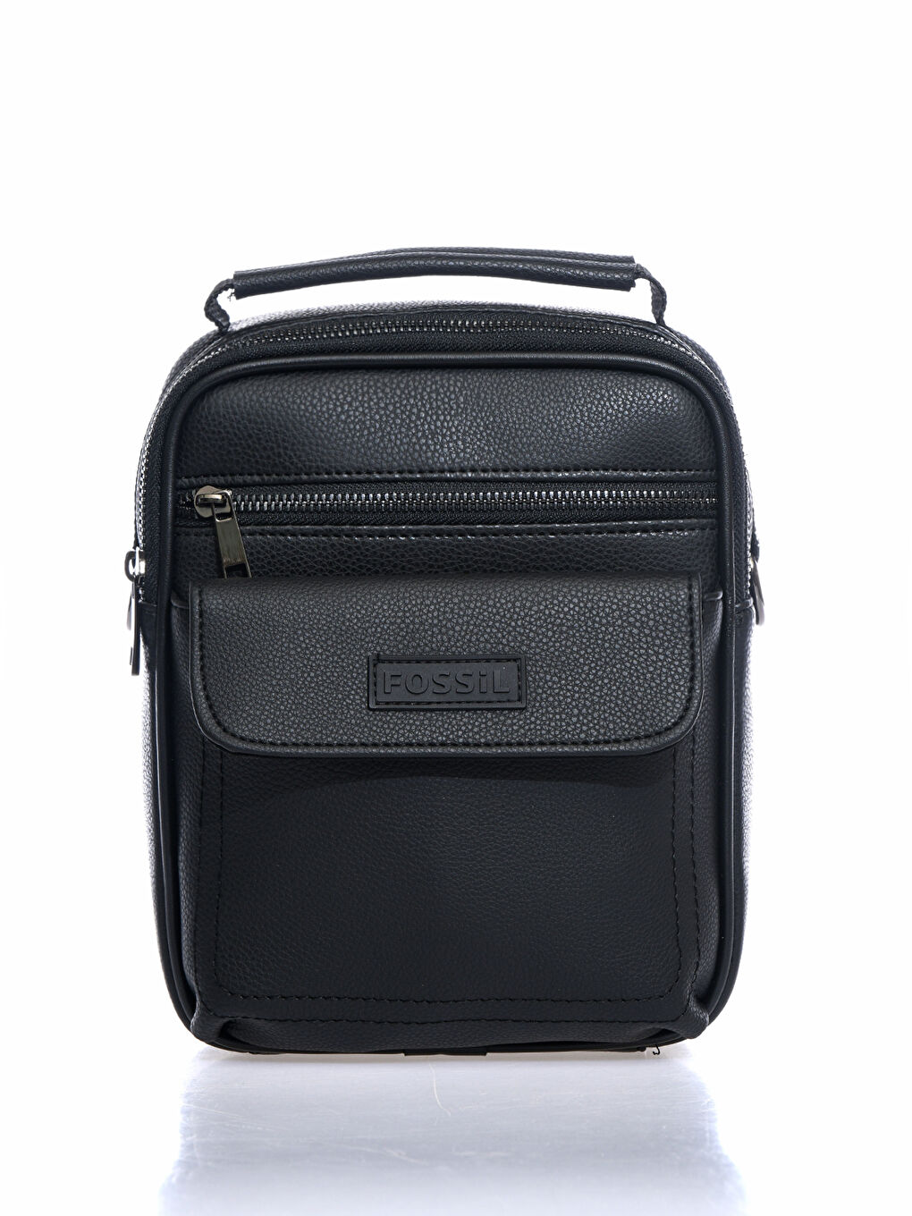 Fossil Handtasche für Herren mit Lederoptik, Tasche und Reißverschluss