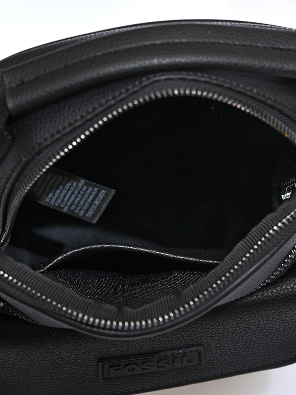 Fossil Handtasche für Herren mit Lederoptik, Tasche und Reißverschluss