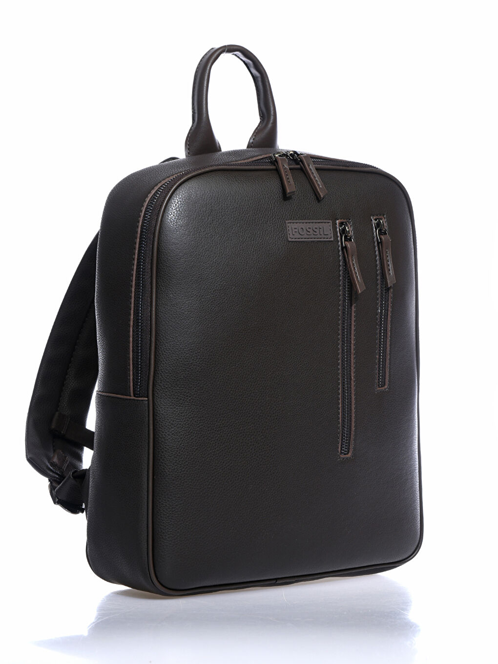 FOSSİL Fossil Leather Look Pocket Detailed Zipper Men's Backpack -W1MG01Z8-D8W