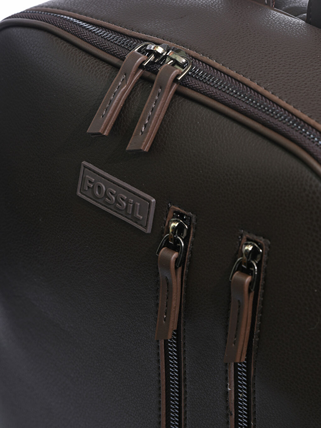 FOSSİL Fossil Leather Look Pocket Detailed Zipper Men's Backpack -W1MG01Z8-D8W