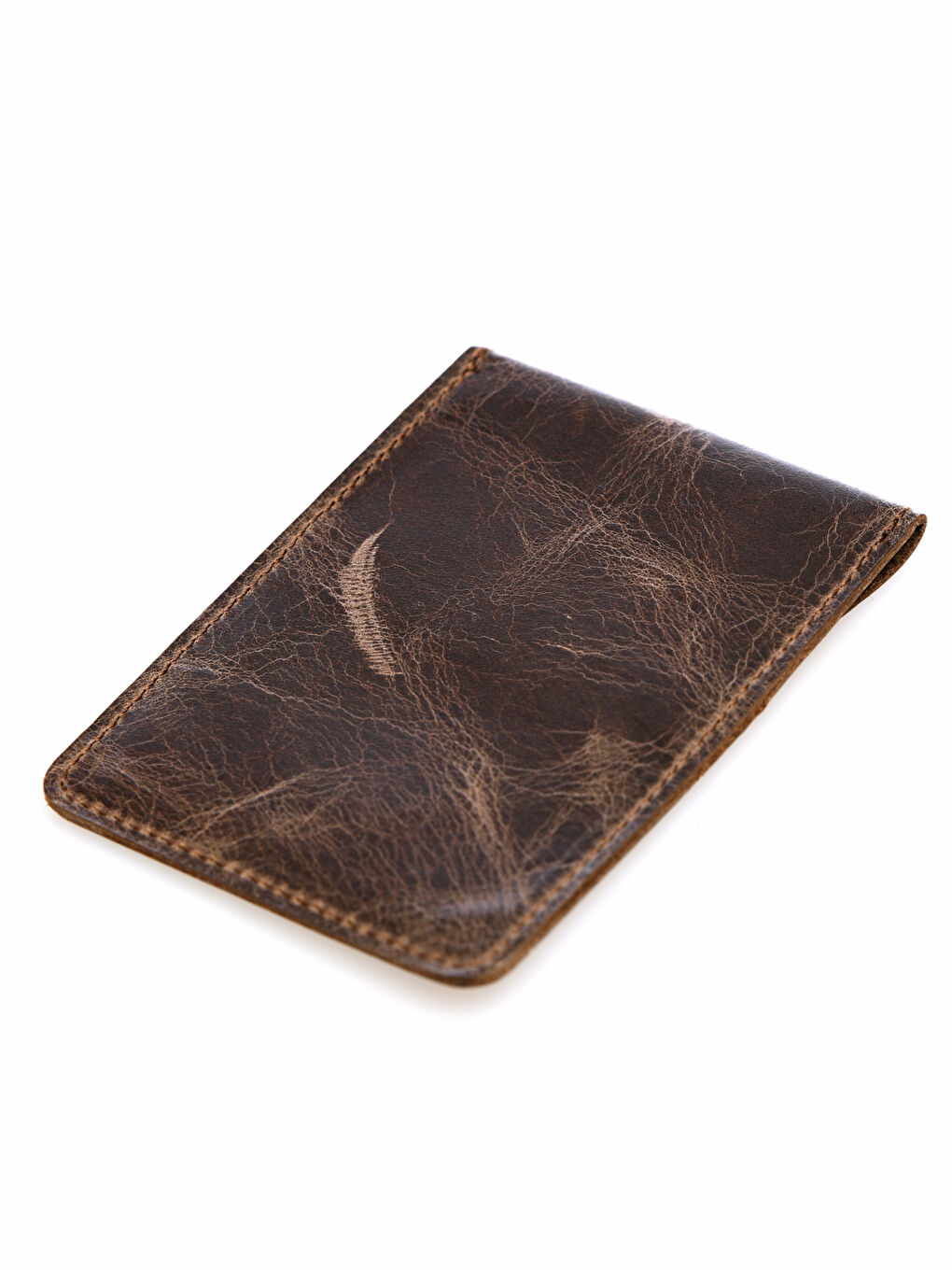 Kahverengi Hakiki Deri Erkek Kartlık-1