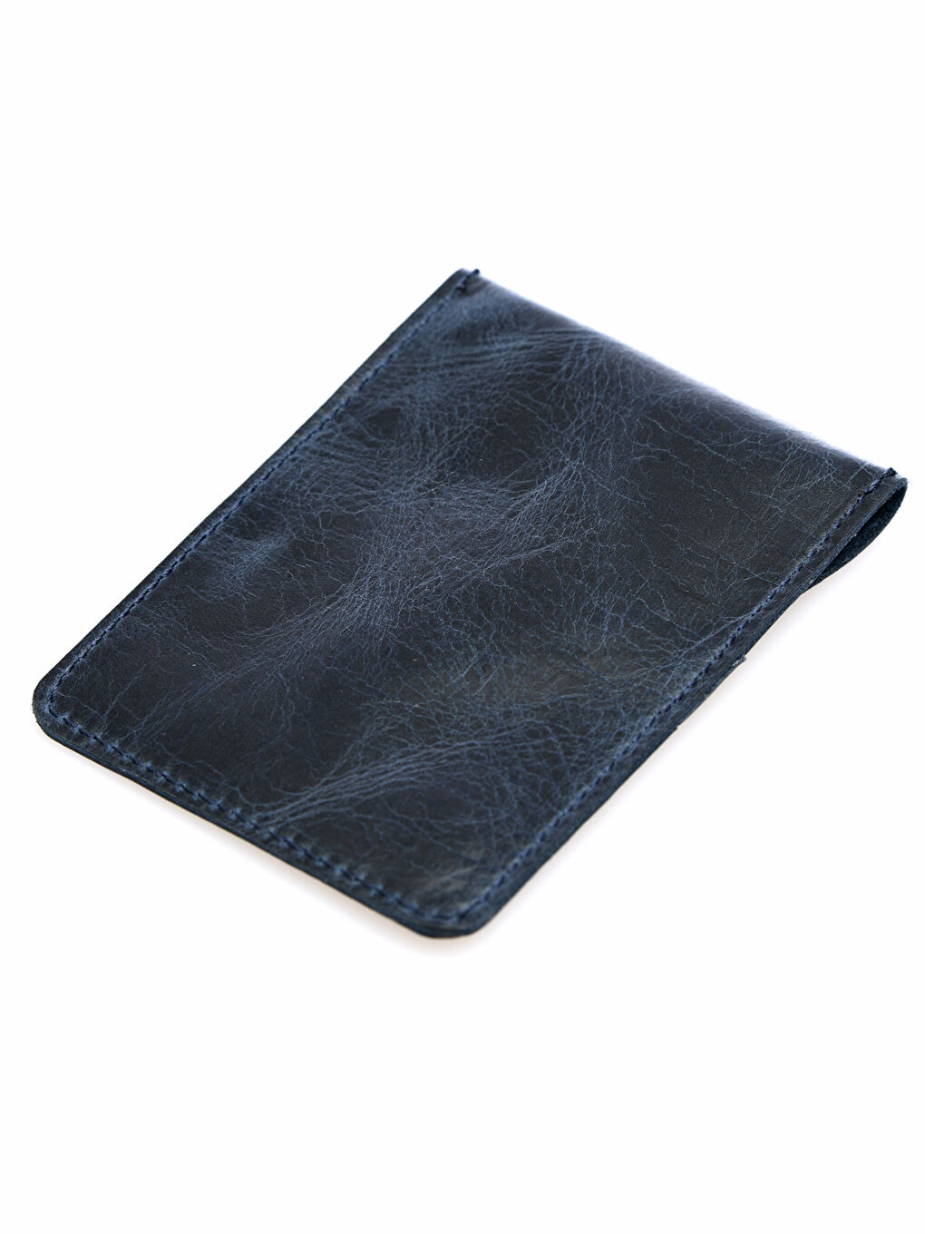 Lacivert Hakiki Deri Erkek Kartlık-1