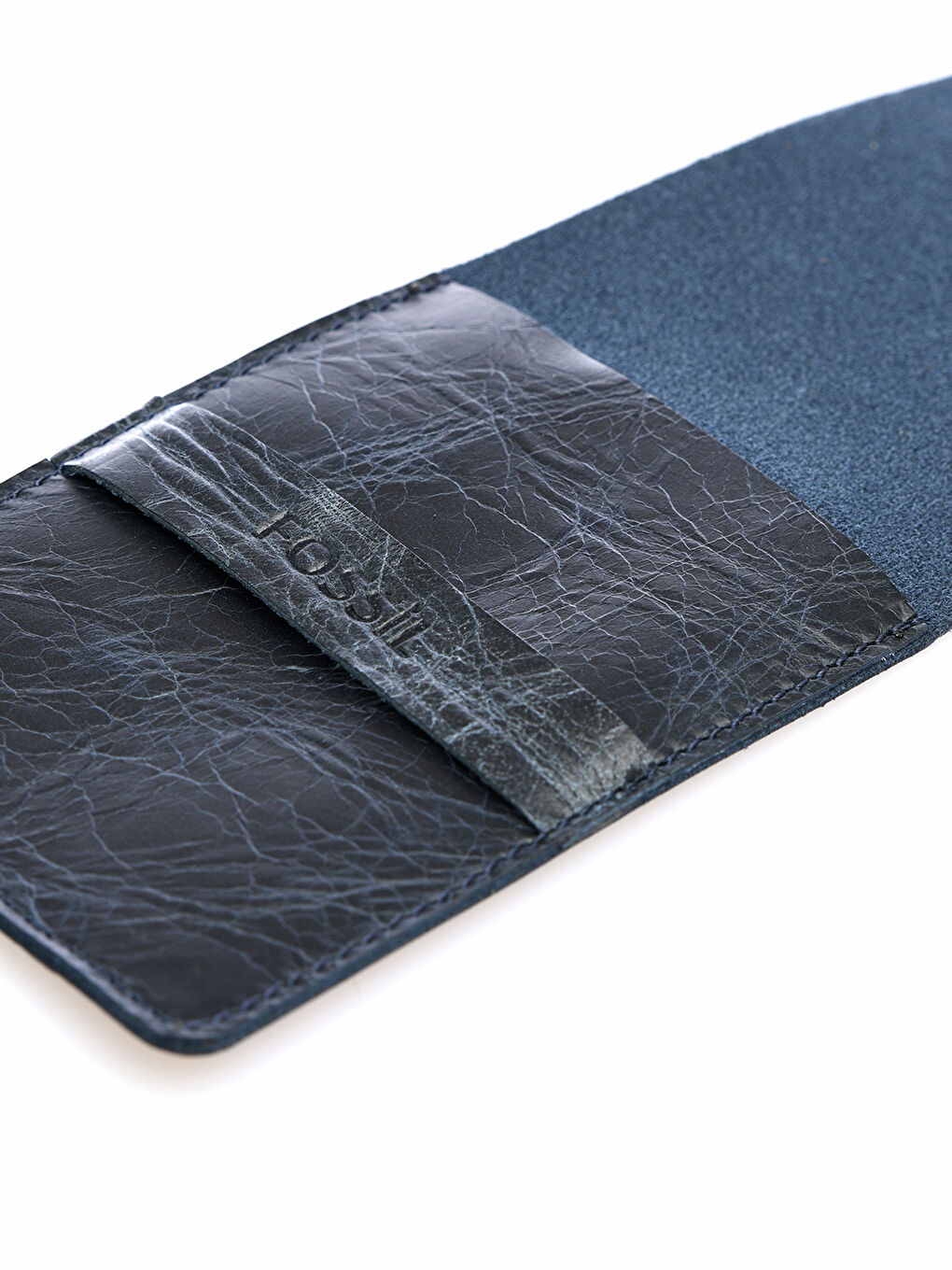 Lacivert Hakiki Deri Erkek Kartlık-2