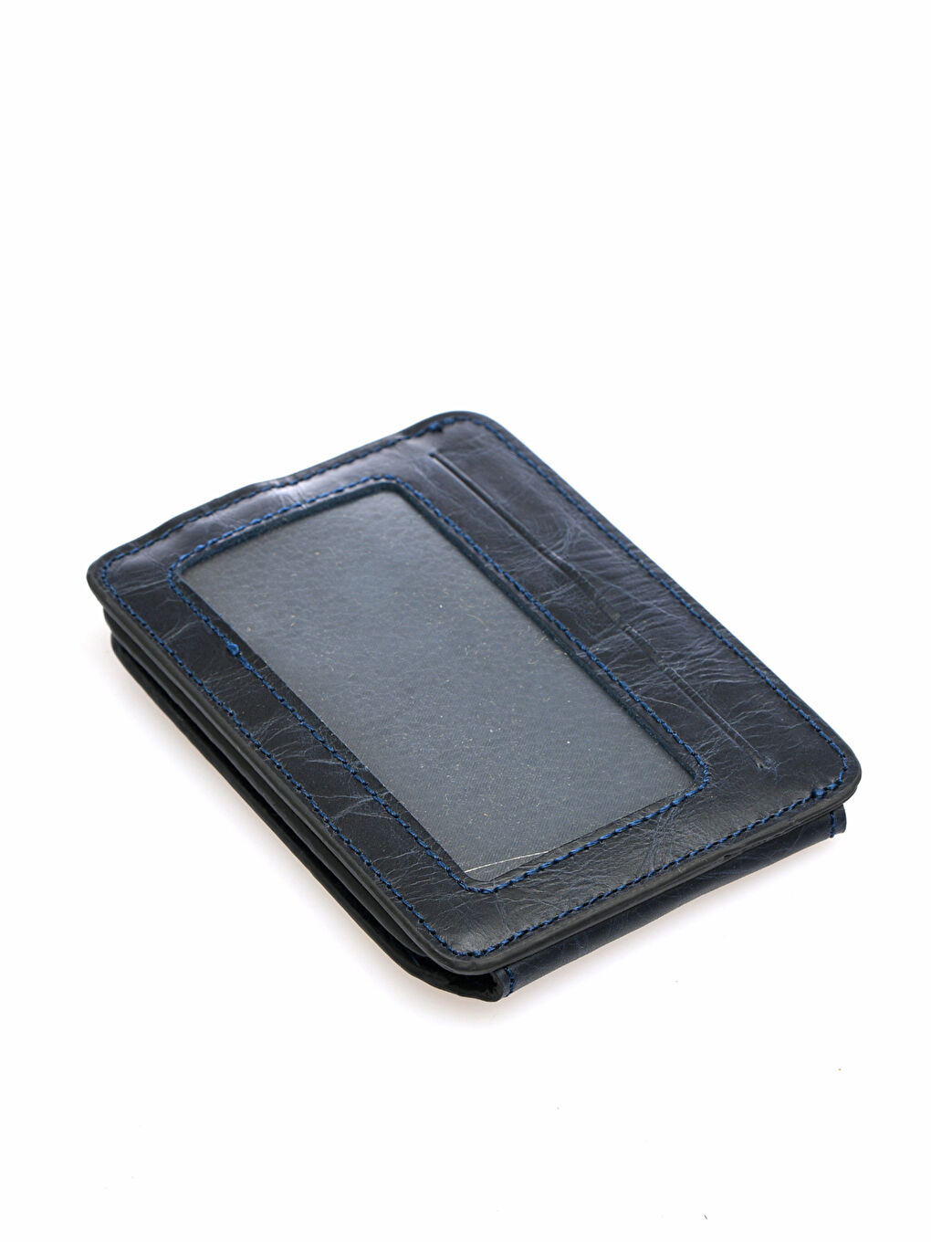 Lacivert Fossil Hakiki Deri Erkek Kartlık-2