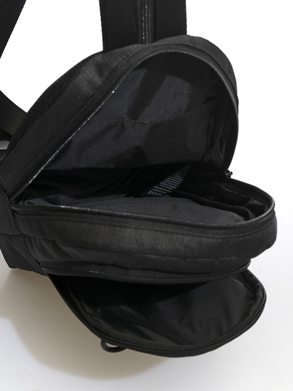 Siyah Fossil Ayarlanabilir Askılı Unisex Sırt ve Göğüs  Çantası-3