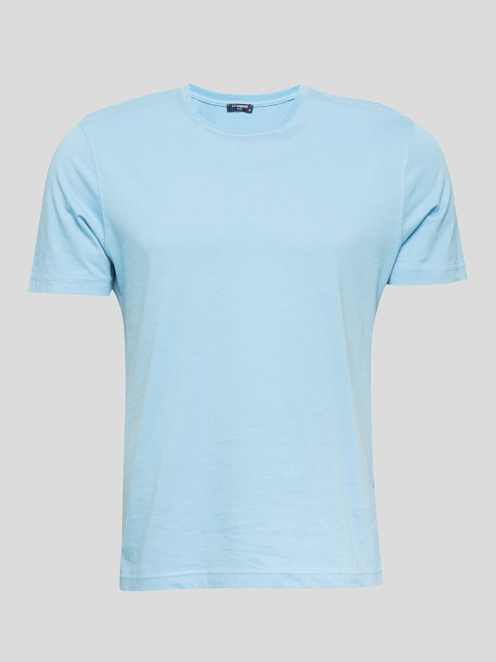 Mavi Bisiklet Yaka Basic Kısa Kollu Pamuklu Tişört-3