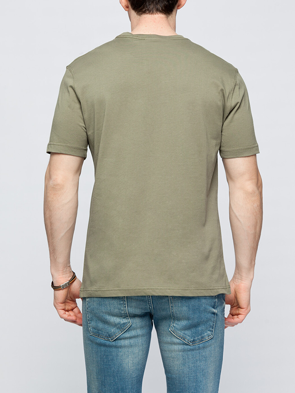 Crew Neck Basic Short Sleeve Cotton T-Shirt-1