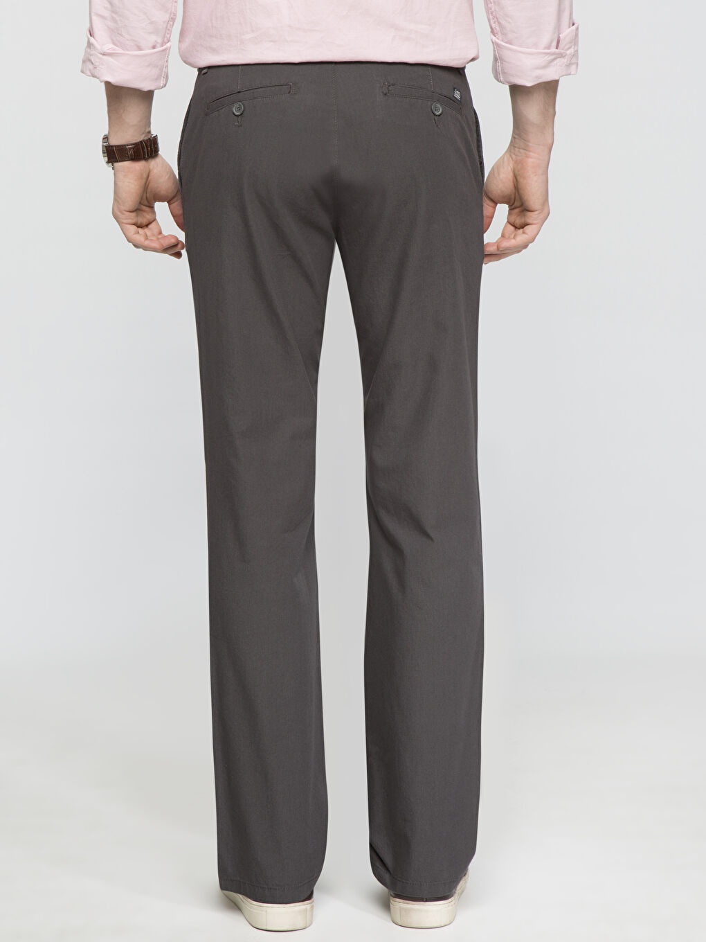 Antrasit Standart Kalıp Chino Pantolon-1