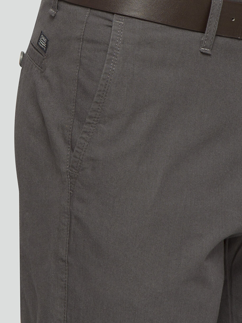 Antrasit Standart Kalıp Chino Pantolon-3