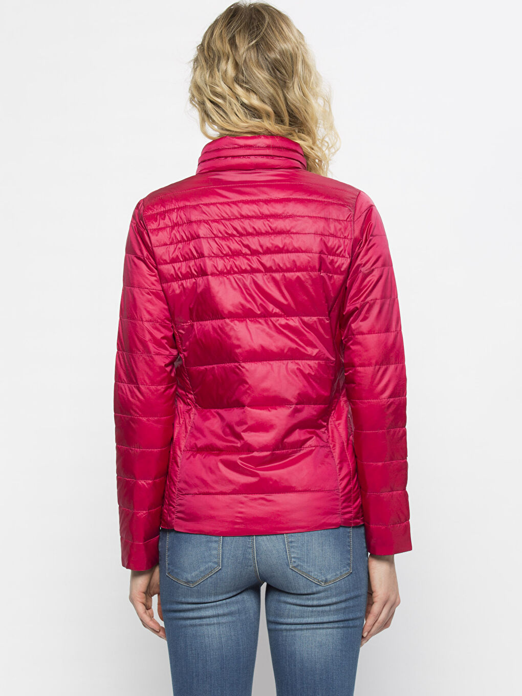 Fuşya Şişme Mont-2