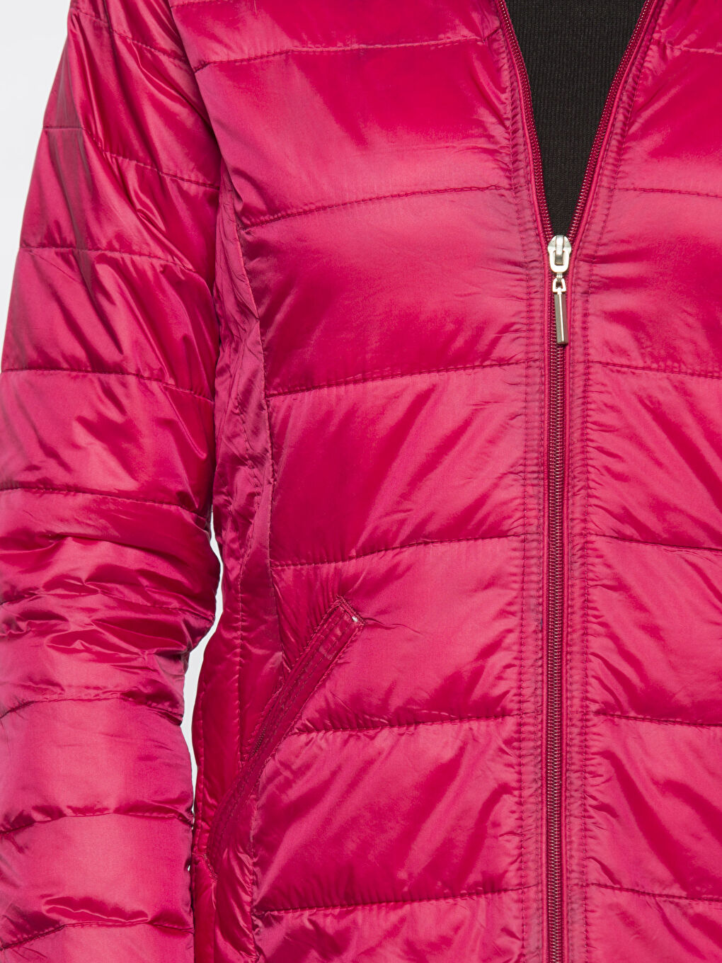 Fuşya Şişme Mont-4