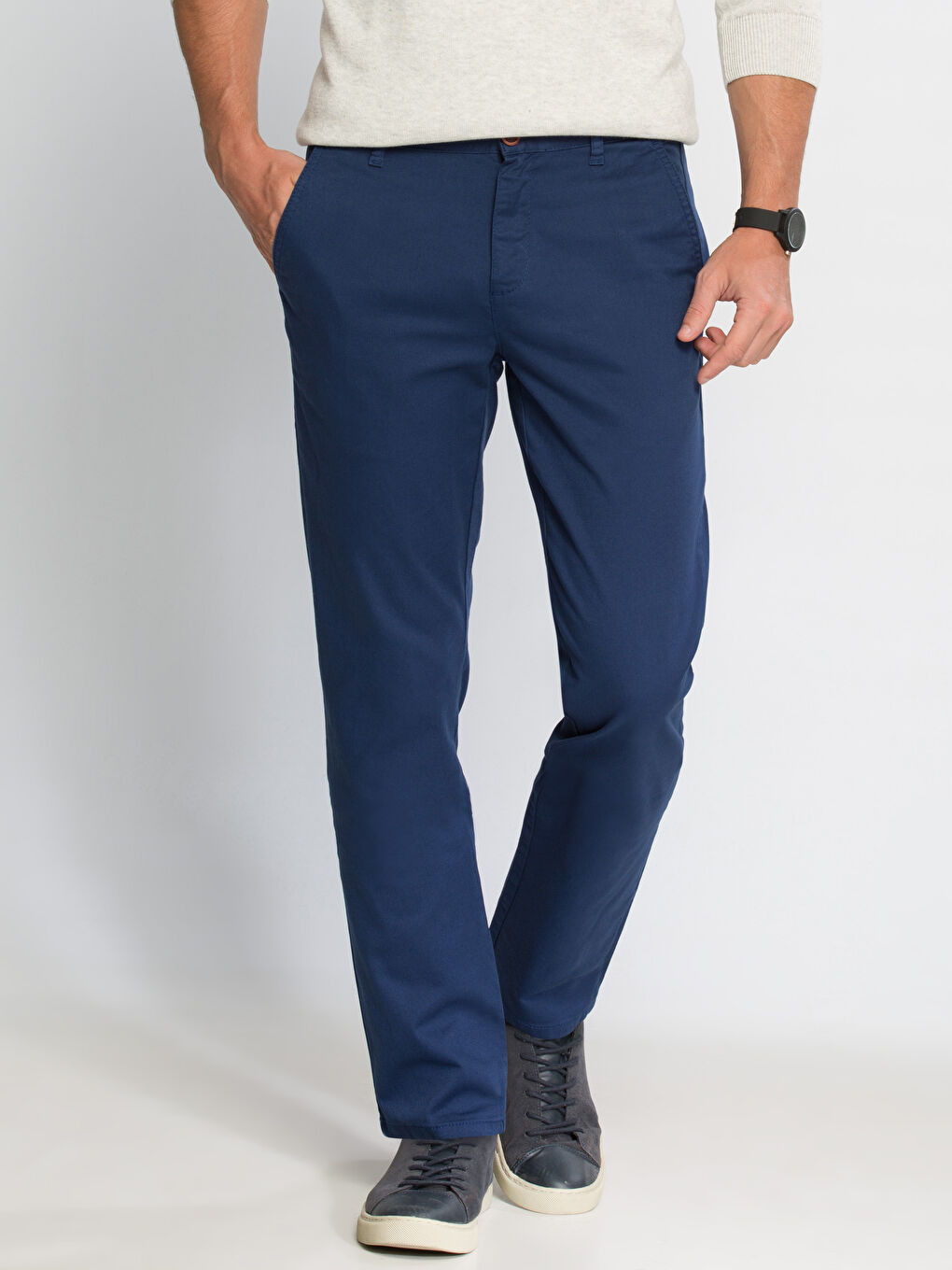 A.Lacivert Chino Pantolon