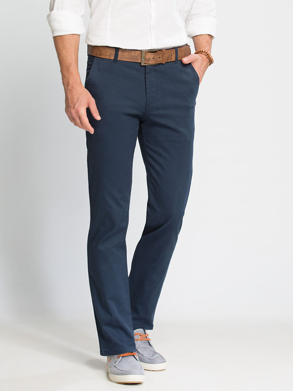 Canlı Lacivert Chino Pantolon